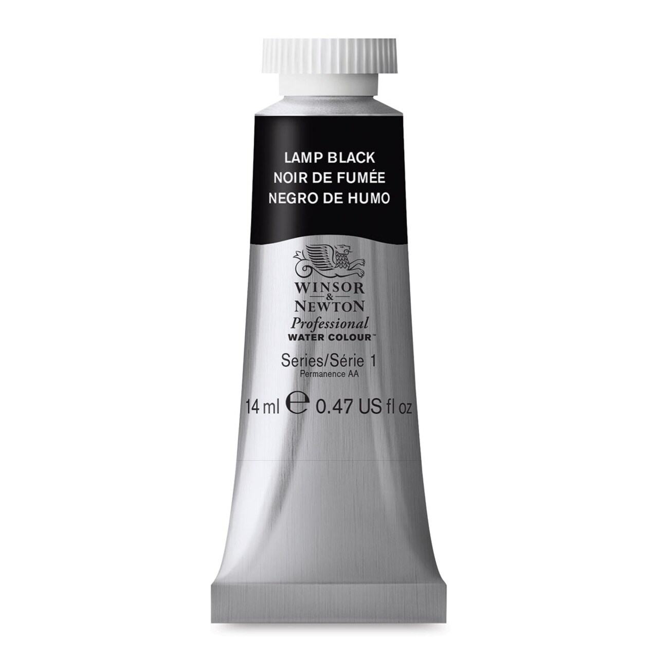 Winsor & Newton Professional Watercolor - Lamp Black, 14 ml tube